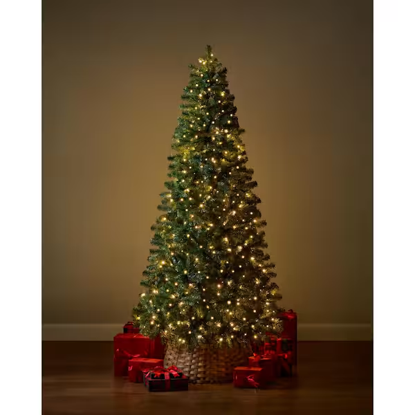 7.5-ft Pre-Lit LED Pine Christmas Tree